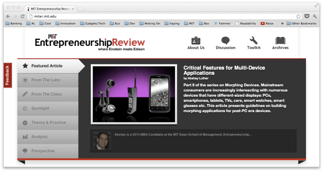 Critical Features for Multi-Device Applications